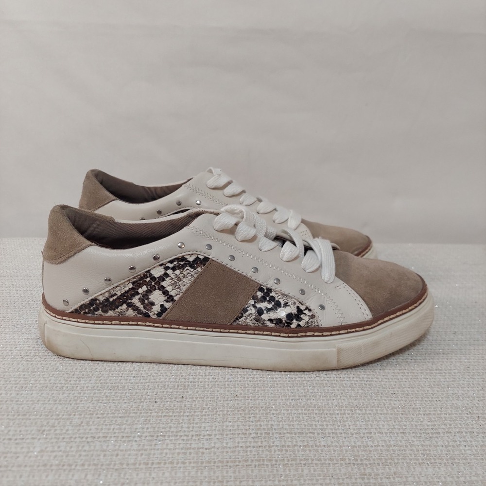 Crown Vintage Kalinda Comfort Leather Sneakers Womens 8.5M Embellished